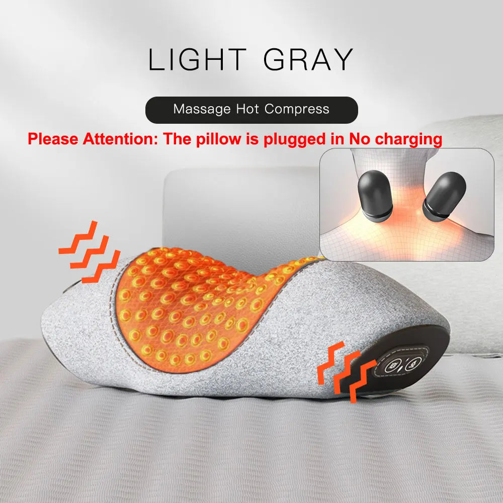 Massage pillow with heating