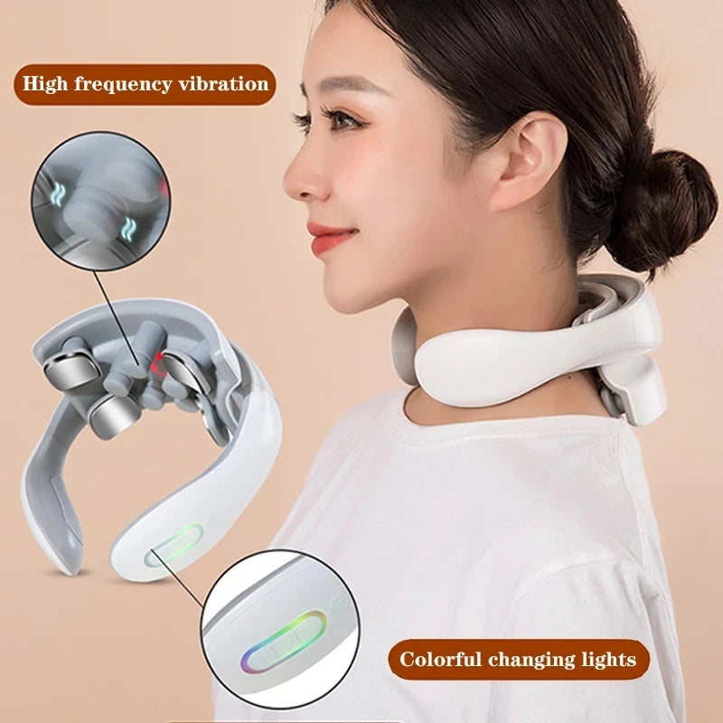 Heating neck massage tool