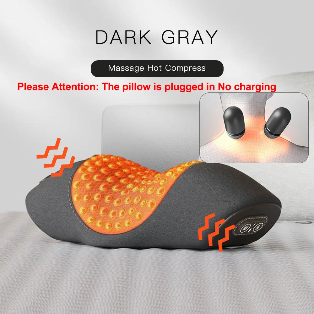 Massage pillow with heating
