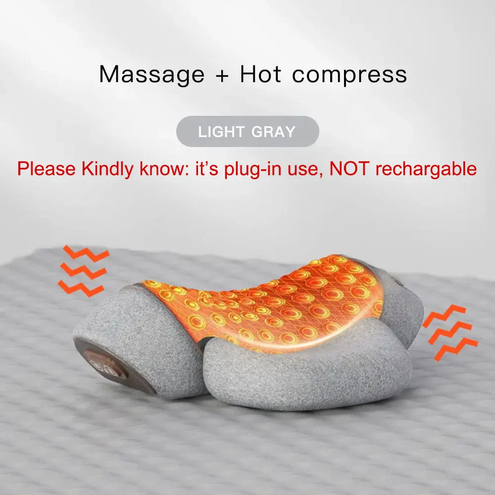 Massage pillow with heating