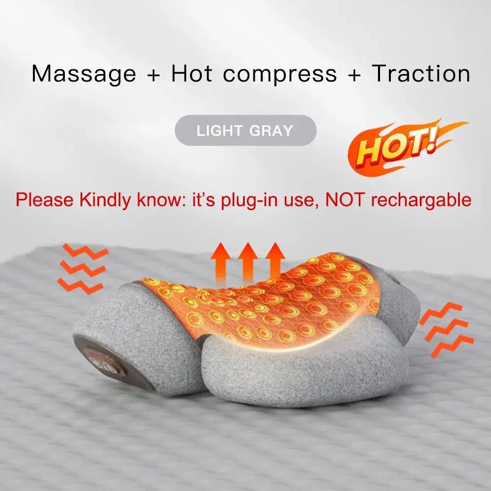 Massage pillow with heating