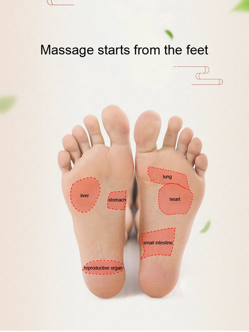 Foot massager with heating